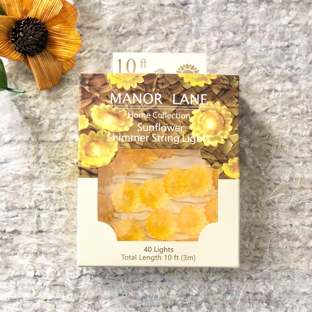 New with tag Sunflowers Shimmer String Lights 10ft